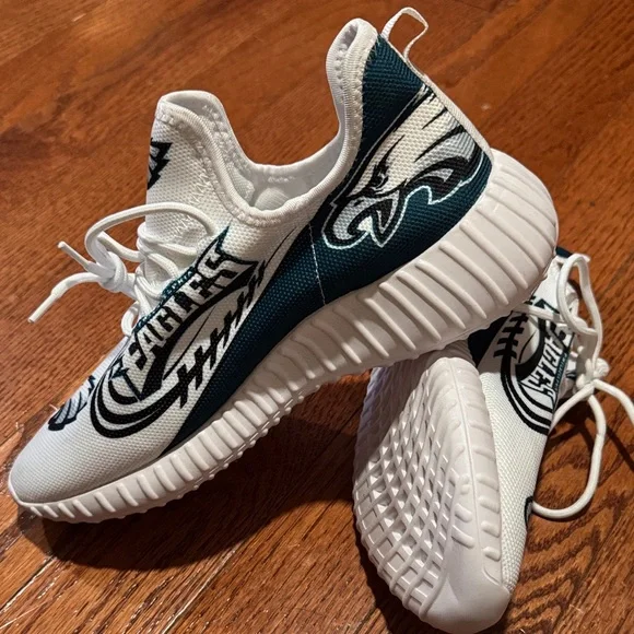 Philadelphia Eagles sneakers men 8.5-9 woman’s 11-11.5 - Picture 9 of 10
